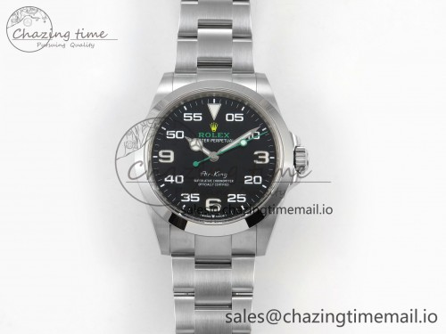 VF공장 에어킹 126900 1:1 Best Edition 904L Steel Black Dial on SS Bracelet DD3230