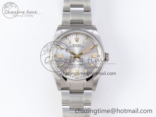 VS공장 오이스터 퍼페츄얼 36mm 126000 36MM VSF 1:1 BEST EDITION 904L STEEL SILVER DIAL VS3235