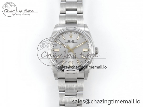 Oyster Perpetual 126000 36mm EWEF Best Edition 904L Steel Silver Dial A3230