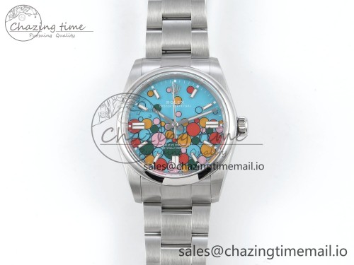 DIW공장 오이스터 퍼페츄얼 36mm DIWF 1:1 Best Edition 904L Steel Celebration Bubble Dial A3230