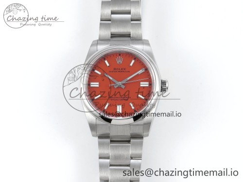 DIW공장 오이스터 퍼페츄얼 36mm DIWF 1:1 Best Edition 904L Steel Red Dial A3230