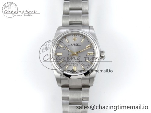 DIW공장 오이스터 퍼페츄얼 36mm DIWF 1:1 Best Edition 904L Steel Silver Dial A3230