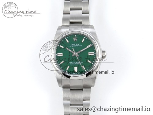 DIW공장 오이스터 퍼페츄얼 126000 36mm DIWF 1:1 Best Edition 904L Steel Green Dial A3230