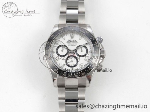 UFO공장 데이토나 프리스프렁 무브 126500 UFO 1:1 Best Edition 904L Steel White Dial on SS Bracelet UF4131 (Free Sprung)