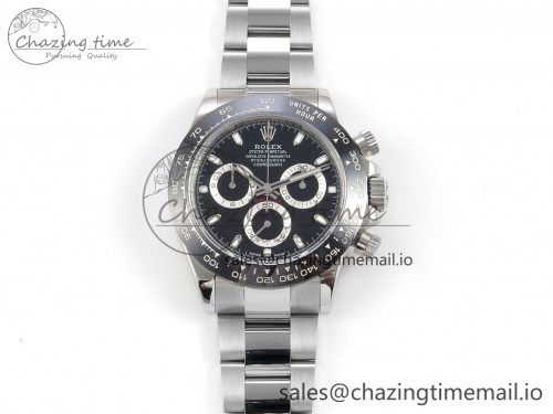 UFO공장 데이토나 프리스프렁 무브 116500 UFO 1:1 Best Edition Black Dial on Braclet UF4130 (Free Sprung)