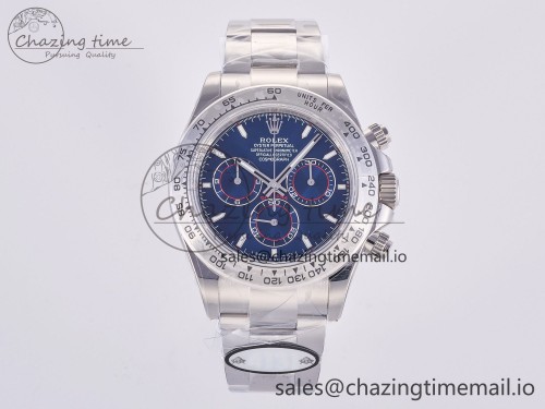 UFO공장 데이토나 프리스프렁 무브 126509 904L SS UFO 1:1 Best Edition Blue Dial Stick Marker On 904L SS Bracelet UF4131 (Free Sprung)