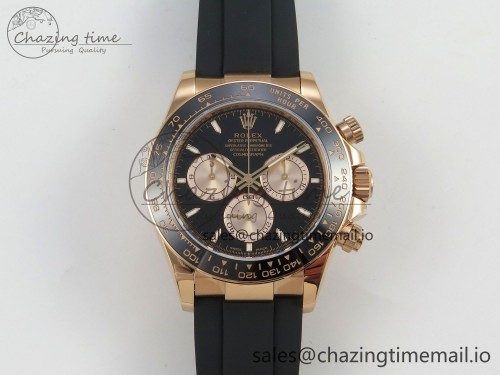 VS공장 데이토나 텅스텐(무게맞춤)VSF 1:1 Best Edition Black/RG Dial on Oysterflex Strap VS4131 V2 (Weighted)