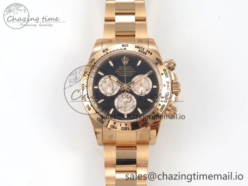VS공장 데이토나 텅스텐(무게맞춤)VSF 1:1 Best Edition Black Dial RG Subdial On Oyster Bracelet DD4131(Gain Weight)