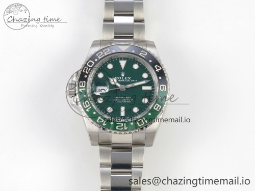 VS공장 GMT마스터 126729 VTNR 904L SS V3 VSF 1:1 Best Edition Green Dial On Oyster Bracelet DD3285 CHS