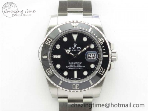 VS공장 서브마리너 블랙 데이트 116610 LN Black Ceramic VSF 1:1 Best Edition 904L SS Case and Bracelet VS3135