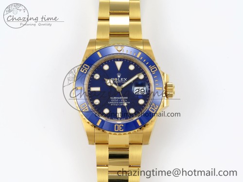 VS공장 신형 서브마리너 옐로골드 금통 블루 126618 LB YG VSF 1:1 Best Edition Blue Dial on YG Bracelet VS3235