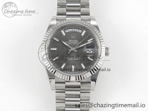VS공장 데이데이트 텅스텐(무게맞춤) 40mm 228239 1:1 Best Edition Gray Stick Dial on President Bracelet VS3255