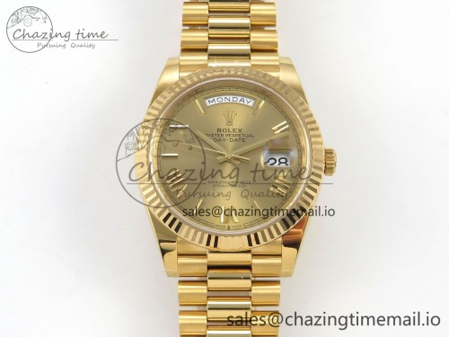 VS공장 데이데이트 텅스텐(무게맞춤) 40mm 228238 1:1 Best Edition YG Roman Dial on President Bracelet VS3255