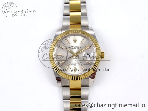 AR공장 데이저스트 41MM 텅스텐(무게맞춤)  SS/YG ARF 1:1 Best Edition 904L Steel Silver Stick Dial on Oyster Bracelet SH3235 (Gain Weight)