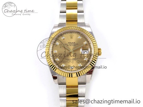 AR공장 데이저스트 41MM 텅스텐(무게맞춤) SS/YG ARF 1:1 Best Edition 904L Steel YG Diamonds Dial on Oyster Bracelet SH3235 (Gain Weight)
