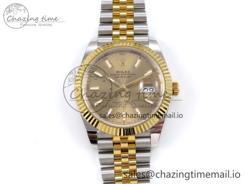 AR공장 데이저스트 41MM 텅스텐(무게맞춤) SS/YG ARF 1:1 Best Edition 904L Steel YG Stick Dial on Jubilee Bracelet SH3235 (Gain Weight)
