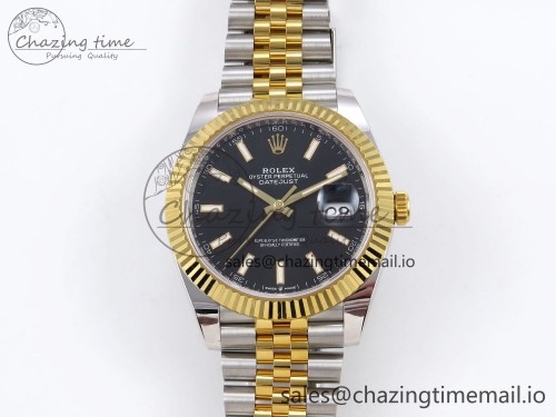 AR공장 데이저스트 41MM 텅스텐(무게맞춤) SS/YG ARF 1:1 Best Edition 904L Steel Black Stick Dial on Jubilee Bracelet SH3235 (Gain Weight)