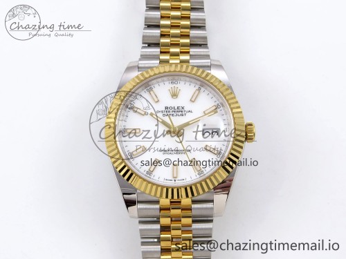 AR공장 데이저스트 41MM 텅스텐(무게맞춤) SS/YG ARF 1:1 Best Edition 904L Steel White Stick Dial on Jubilee Bracelet SH3235 (Gain Weight)