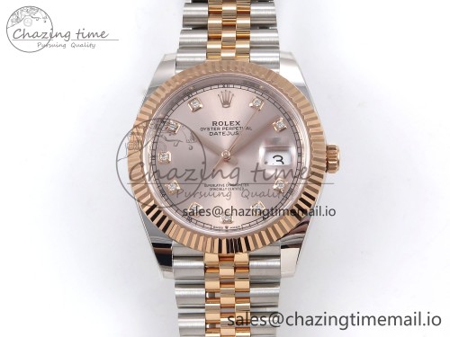 AR공장 데이저스트 41MM 텅스텐(무게맞춤) 126331 ARF 1:1 Best Edition 904L Steel RG Diamonds Dial on SS/RG Jubilee Bracelet SH3235（Gain Weight）