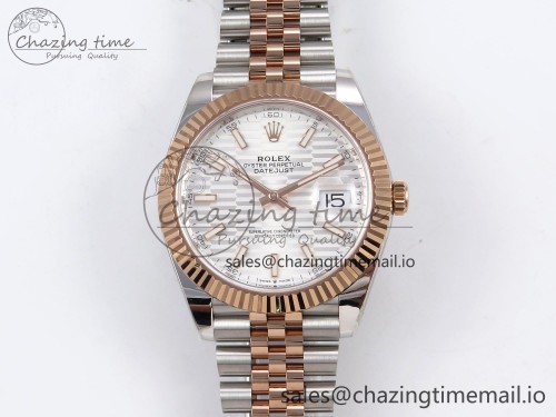 AR공장 데이저스트 41MM 텅스텐(무게맞춤) 126331 ARF 1:1 Best Edition 904L Steel Silver Textured Dial on SS/RG Jubilee Bracelet SH3235（Gain Weight）