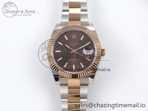 AR공장 데이저스트 41MM 텅스텐(무게맞춤)  126331 ARF 1:1 Best Edition 904L Steel Brown Dial on SS/RG Oyster Bracelet SH3235（Gain Weight）