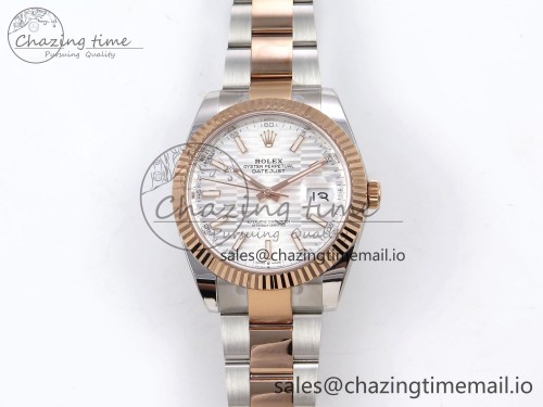 AR공장 데이저스트 41MM 텅스텐(무게맞춤) 126331 ARF 1:1 Best Edition 904L Steel Silver Textured Dial on SS/RG Oyster Bracelet SH3235（Gain Weight）
