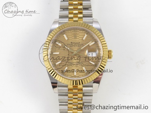 AR공장 데이저스트 41MM 텅스텐(무게맞춤) 126333 SS/YG ARF 1:1 Best Edition YG Texture Stick Dial on Jubilee Bracelet SH3235 (Weighted)