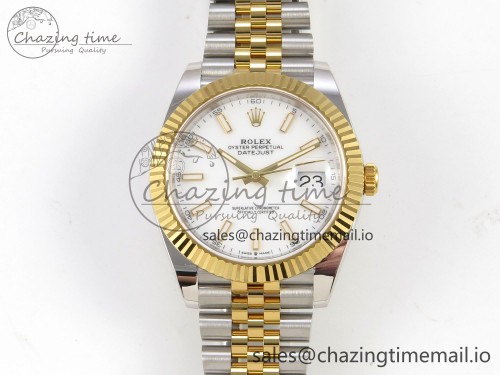 AR공장 데이저스트 41MM 텅스텐(무게맞춤) 126333 SS/YG ARF 1:1 Best Edition White Stick Dial on Jubilee Bracelet SH3235 (Weighted)
