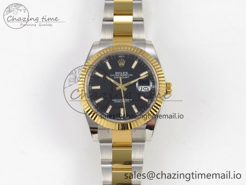 AR공장 데이저스트 41MM 텅스텐(무게맞춤) 126333 SS/YG ARF 1:1 Best Edition Black Stick Dial on Oyster Bracelet SH3235 (Weighted)