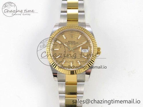 AR공장 데이저스트 41MM 텅스텐(무게맞춤) 126333 SS/YG ARF 1:1 Best Edition YG Texture Stick Dial on Oyster Bracelet SH3235 (Weighted)