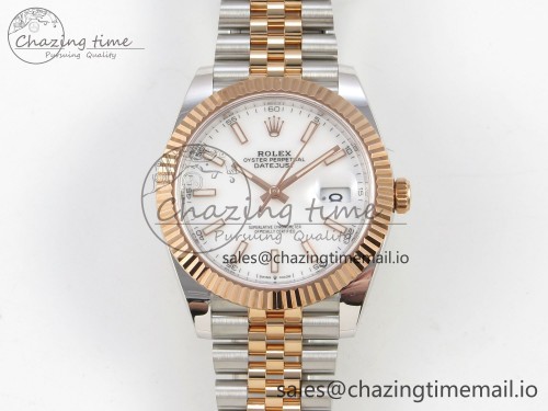 AR공장 데이저스트 41MM 텅스텐(무게맞춤) 126331 SS/RG ARF 1:1 Best Edition White Stick Dial on Jubilee Bracelet SH3235 (Weighted)