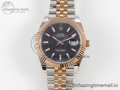 AR공장 데이저스트 41MM 텅스텐(무게맞춤) 126331 SS/RG ARF 1:1 Best Edition Black Stick Dial on Jubilee Bracelet SH3235 (Weighted)