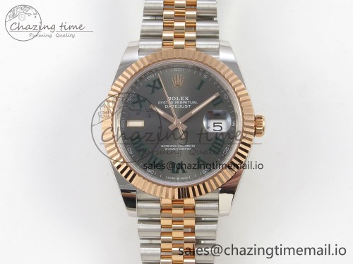 AR공장 데이저스트 41MM 텅스텐(무게맞춤) 126331 SS/RG ARF 1:1 Best Edition Gray Roman Dial on Jubilee Bracelet SH3235 (Weighted)