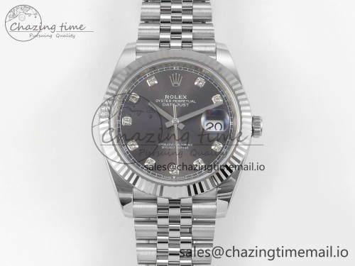 AR공장 데이저스트 41mm 126334 ARF 1:1 Best Edition Gray Diamonds Dial on Jubilee Bracelet DD3235