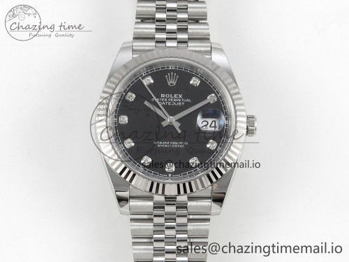 AR공장 데이저스트 41mm 126334 ARF 1:1 Best Edition Black Diamonds Dial on Jubilee Bracelet DD3235