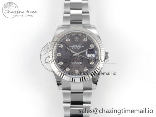AR공장 데이저스트 41mm 126334 ARF 1:1 Best Edition Gray Diamonds Dial on Oyster Bracelet DD3235
