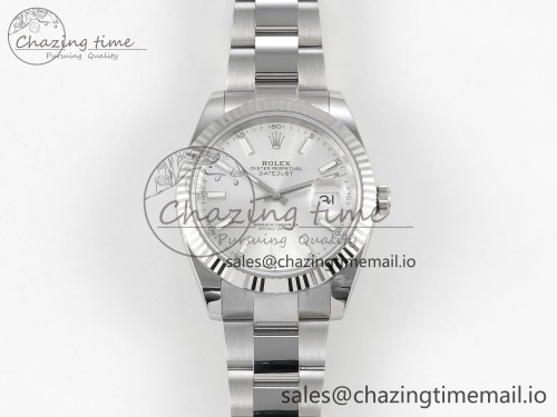 AR공장 데이저스트 41 126334 ARF 1:1 Best Edition Sliver Stick Dial on Oyster Bracelet DD3235