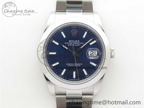 VS공장 데이저스트 41 126330 904L SS VSF 1:1 Best Edition Blue Dial on Oyster Bracelet VS3235