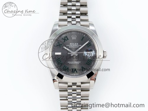 VS공장 데이저스트 41 126300 904L SS VSF 1:1 Best Edition Gray Dial Roman Markers on Jubilee Bracelet VS3235