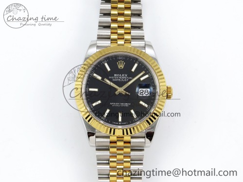VS공장 데이저스트 41126333 904L SS VSF 1:1 Best Edition Black Stick Dial on Jubilee Bracelet VS3235