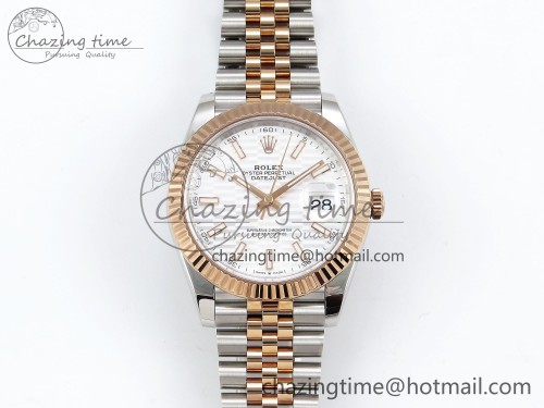 VS공장 데이저스트 41 126331 904L SS VSF 1:1 Best Edition Silver Textured Dial on Jubilee Bracelet VS3235