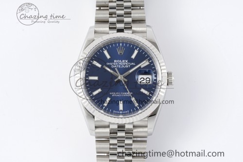 VS공장 데이저스트 36mm SS 116234 VSF 1:1 Best Edition 904L Steel Blue Stick Dial on Jubilee Bracelet VS3135