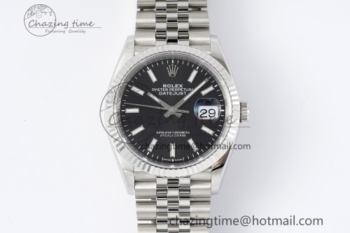 VS공장 데이저스트 36mm SS 116234 VSF 1:1 Best Edition 904L Steel Black Stick Dial on Jubilee Bracelet VS3135
