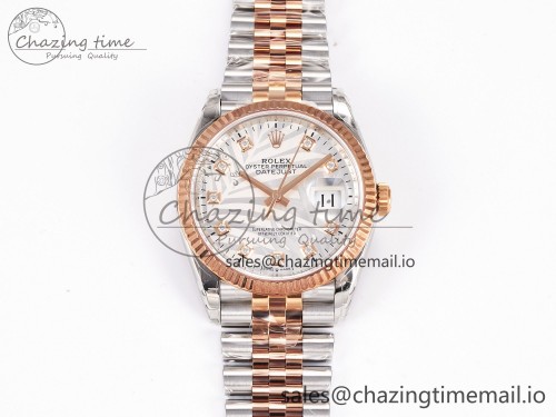VS공장 데이저스트 36mm SS/RG 126231 VSF 1:1 Best Edition 904L Steel Fluted Leaf Diamonds Dial on Jubilee Bracelet VS3235