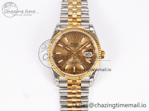 VS공장 데이저스트 36mm SS 126233 VSF 1:1 Best Edition 904L Steel YG Stick Dial on Jubilee Bracelet VS3235