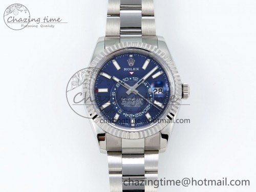 ZF 스카이드웰러 326934 904L SS ZF 1:1 Best Edition Blue Dial on SS Bracelet A2824