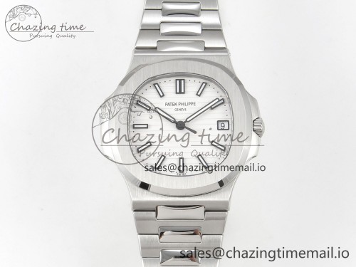 DDF공장 5711 1:1 Best Edition Old Version White Textured Dial On SS Bracelet Super Clone 324