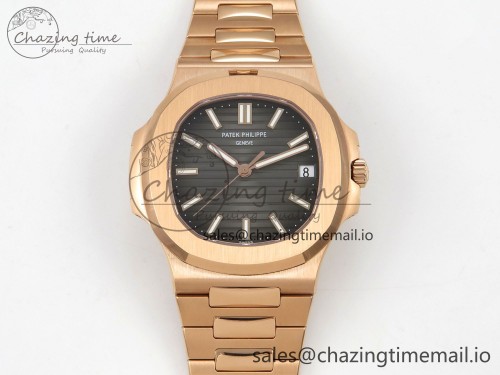 DDF공장 5711 텅스텐(무게맞춤) SW버전 RG 1:1 Best Edition Gray Textured Dial on RG Bracelet DD324 Super Clone (Weighted)