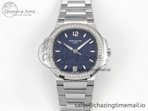 DDF 7118 SW버전 LADIES SS 1:1 BEST EDITION BLUE DIAL DIAMONDS BEZEL ON SS BRACELET DD324 SUPER CLONE