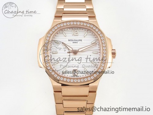 DDF 7118 SW버전 RG Ladies 1:1 Best Edition Diamonds Bezel Silver Dial on RG Bracelet DD324 Super Clone